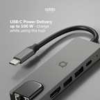 5-in-1 USB-C hub — Ethernet
