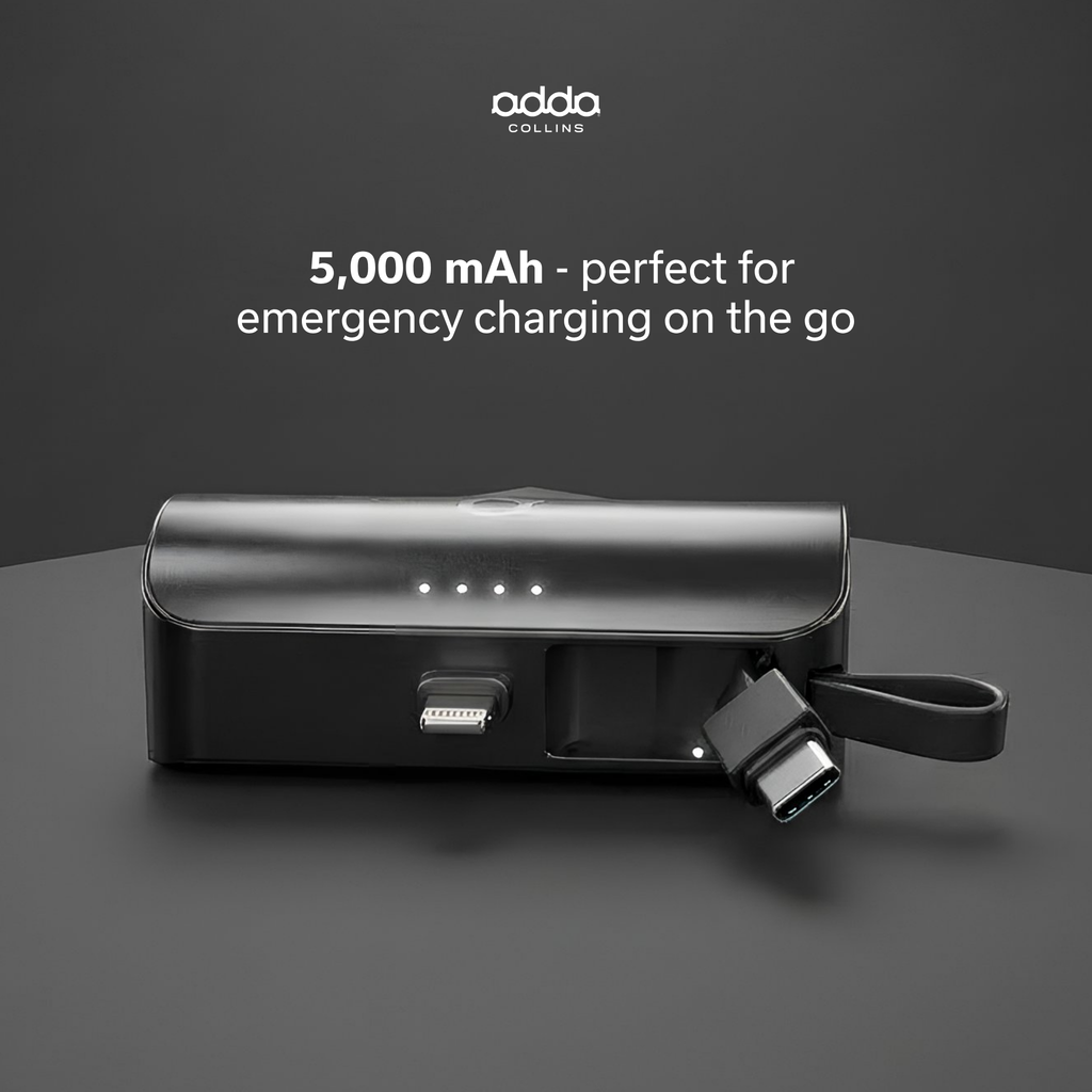 Powerbank 5000mAh with integrated cable