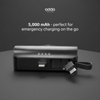 Powerbank 5000mAh with integrated cable