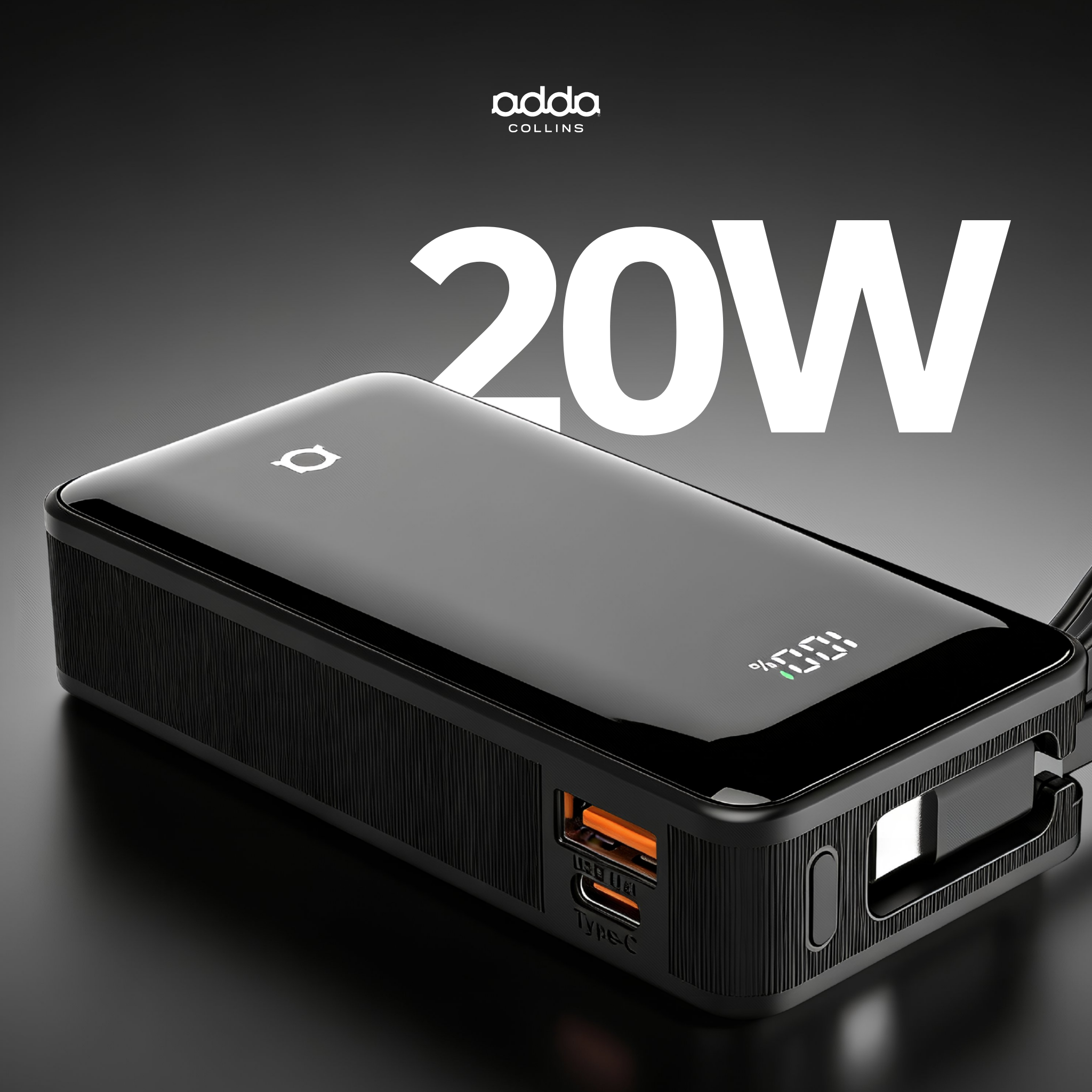 Powerbank 10000mAh — LED display