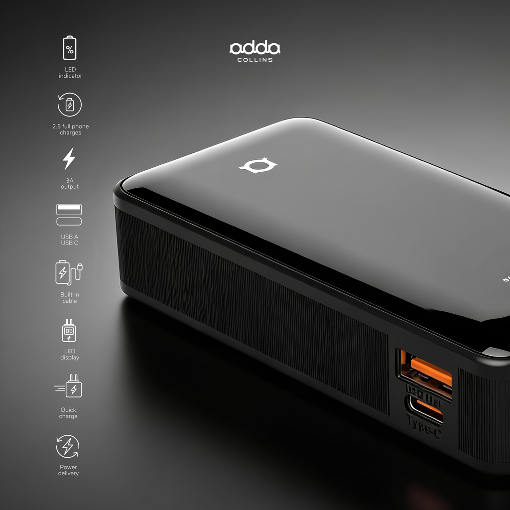 Powerbank 10000mAh — LED display