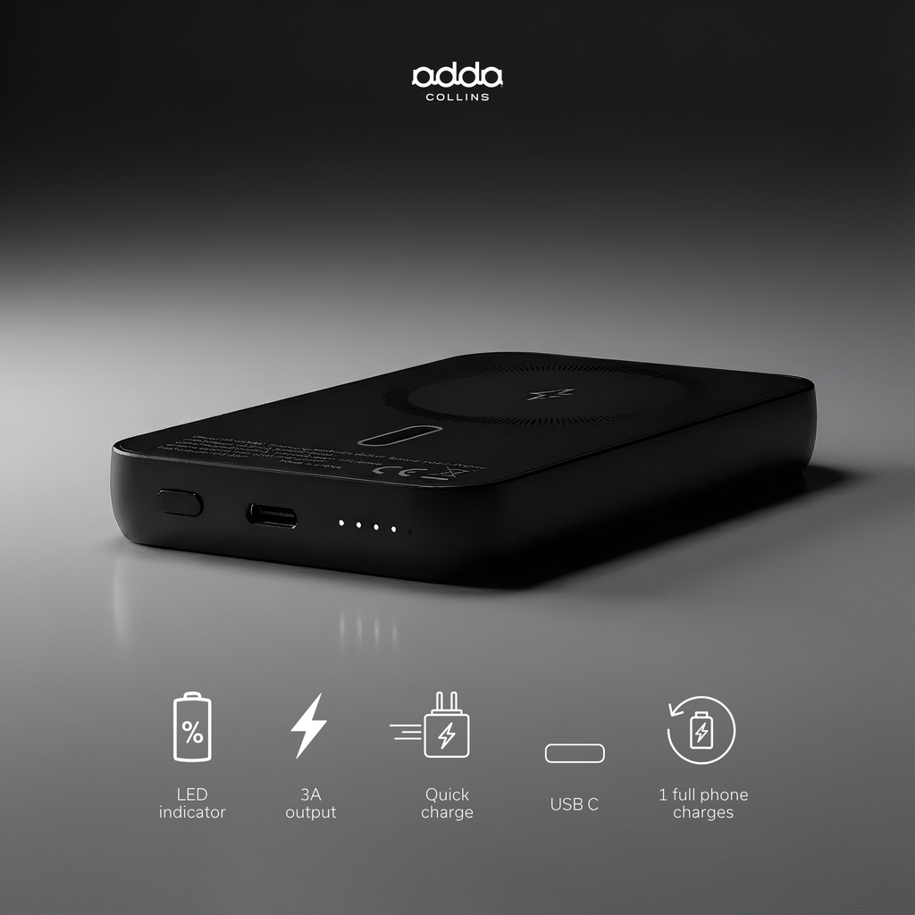Powerbank 5000mAh — magnetic