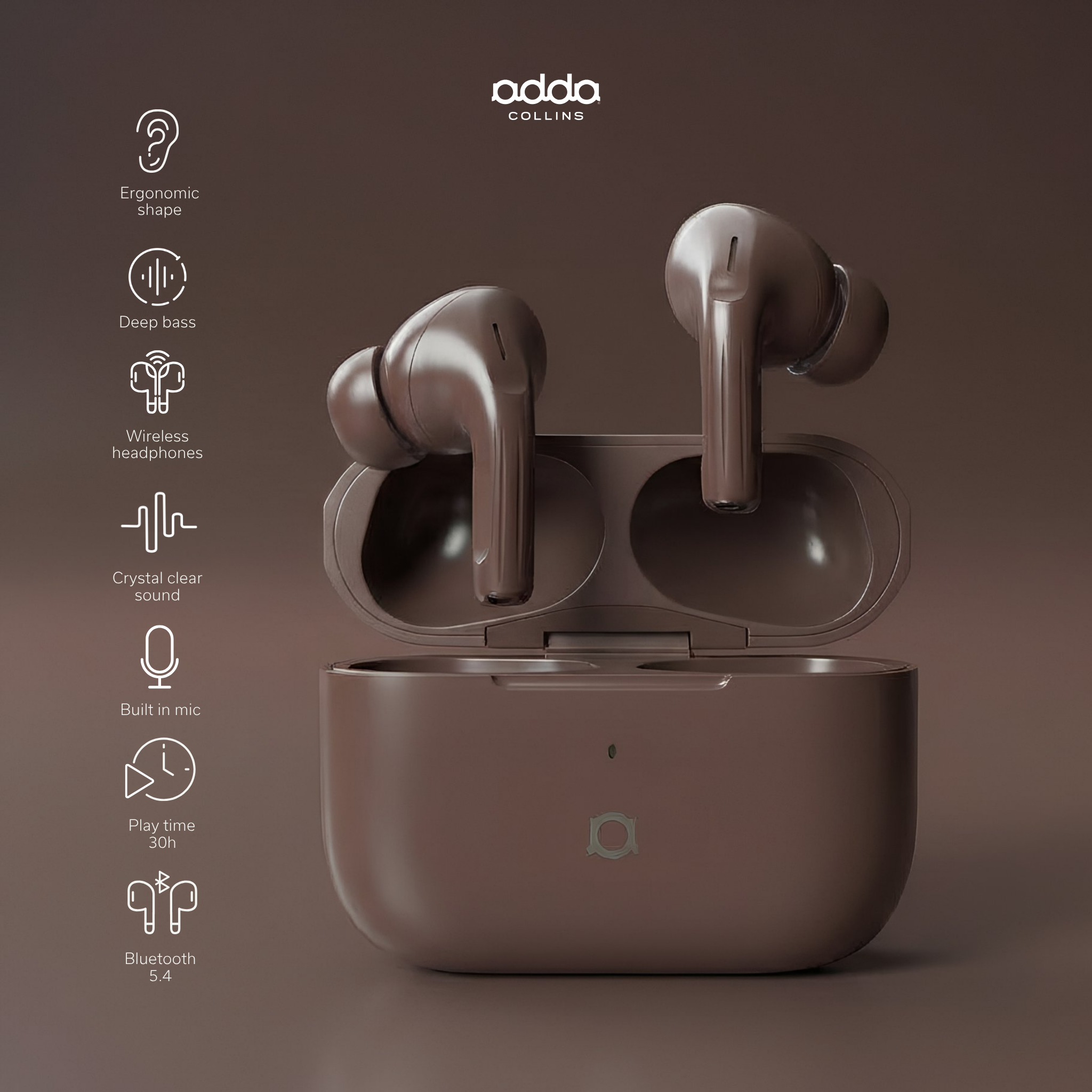 Harmony wireless headphones — mocha mousse