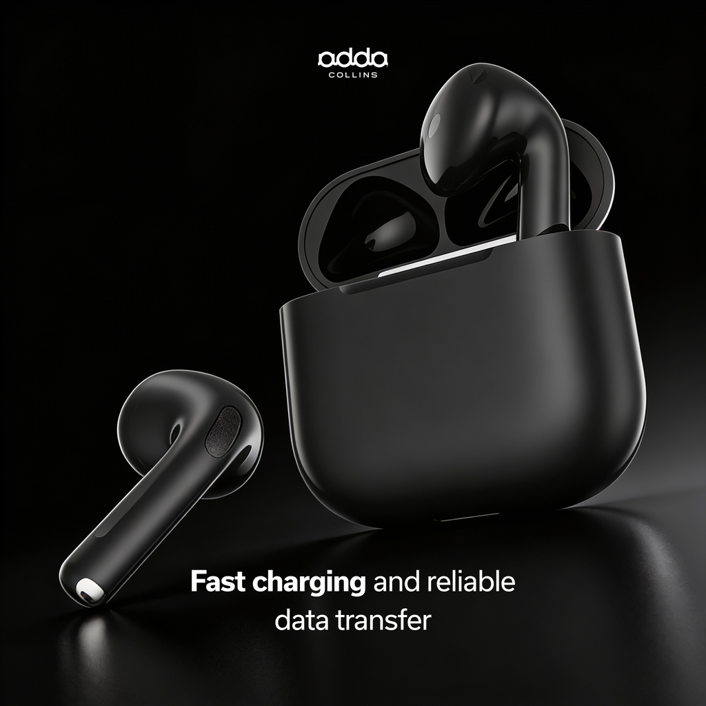AdPods wireless headphones — black