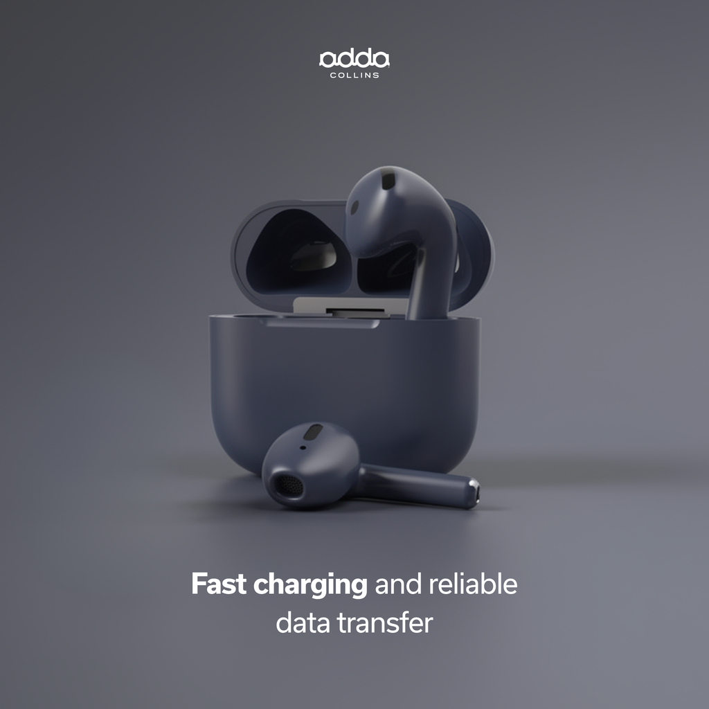 AdPods wireless headphones — midnight blue