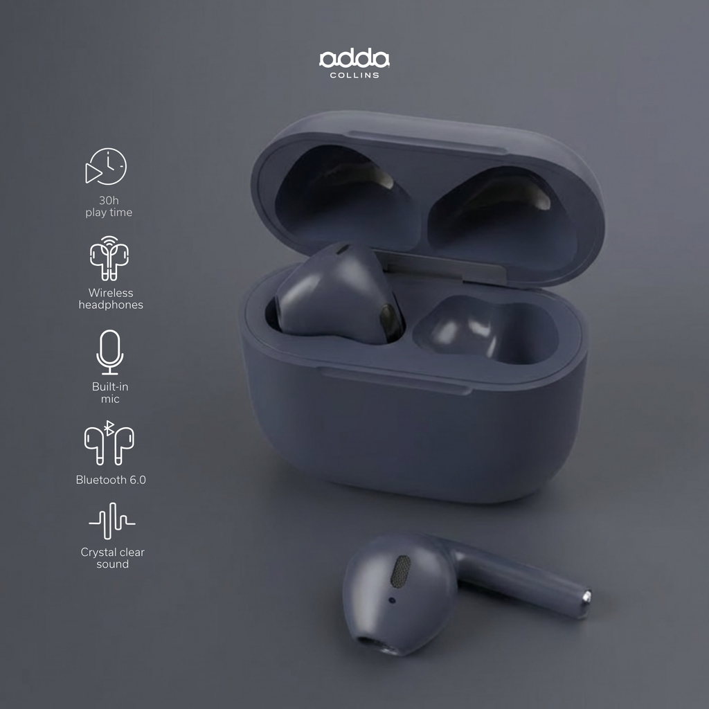 AdPods wireless headphones — midnight blue