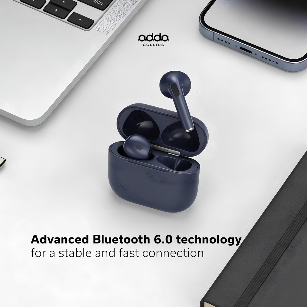 AdPods wireless headphones — midnight blue