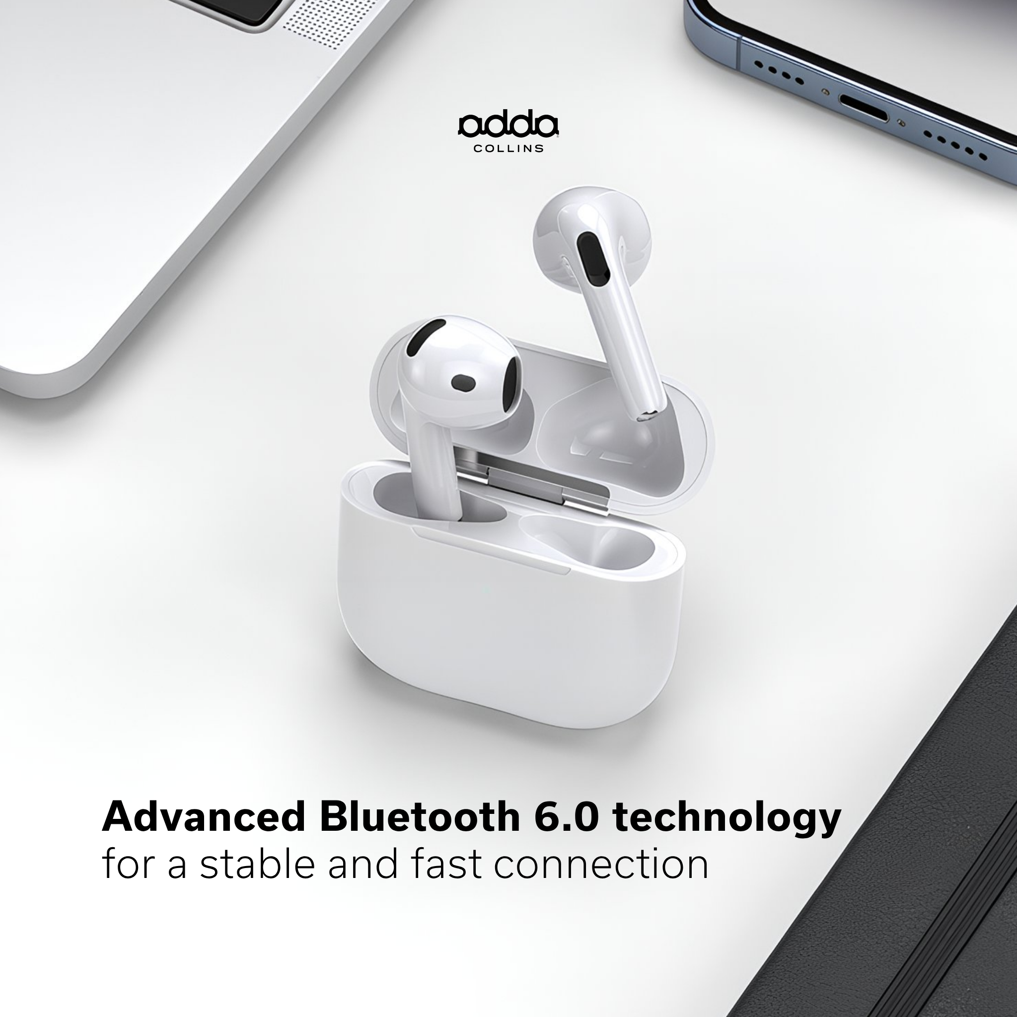 AdPods wireless headphones — white