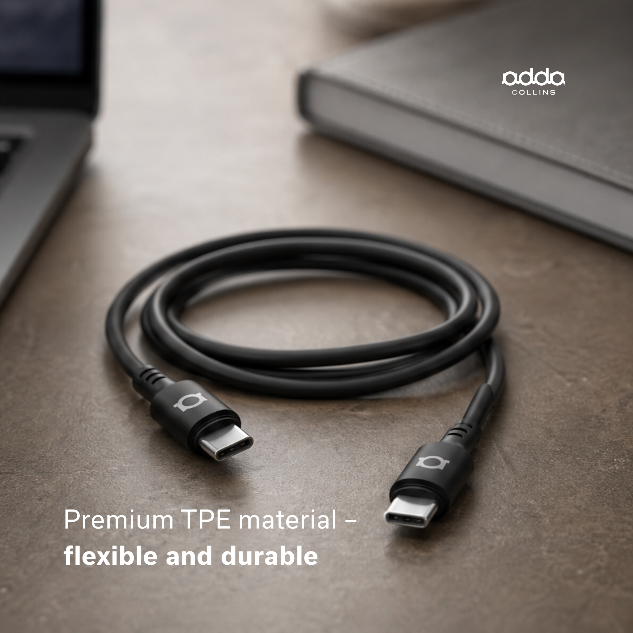 USB-C cable — 60W, black