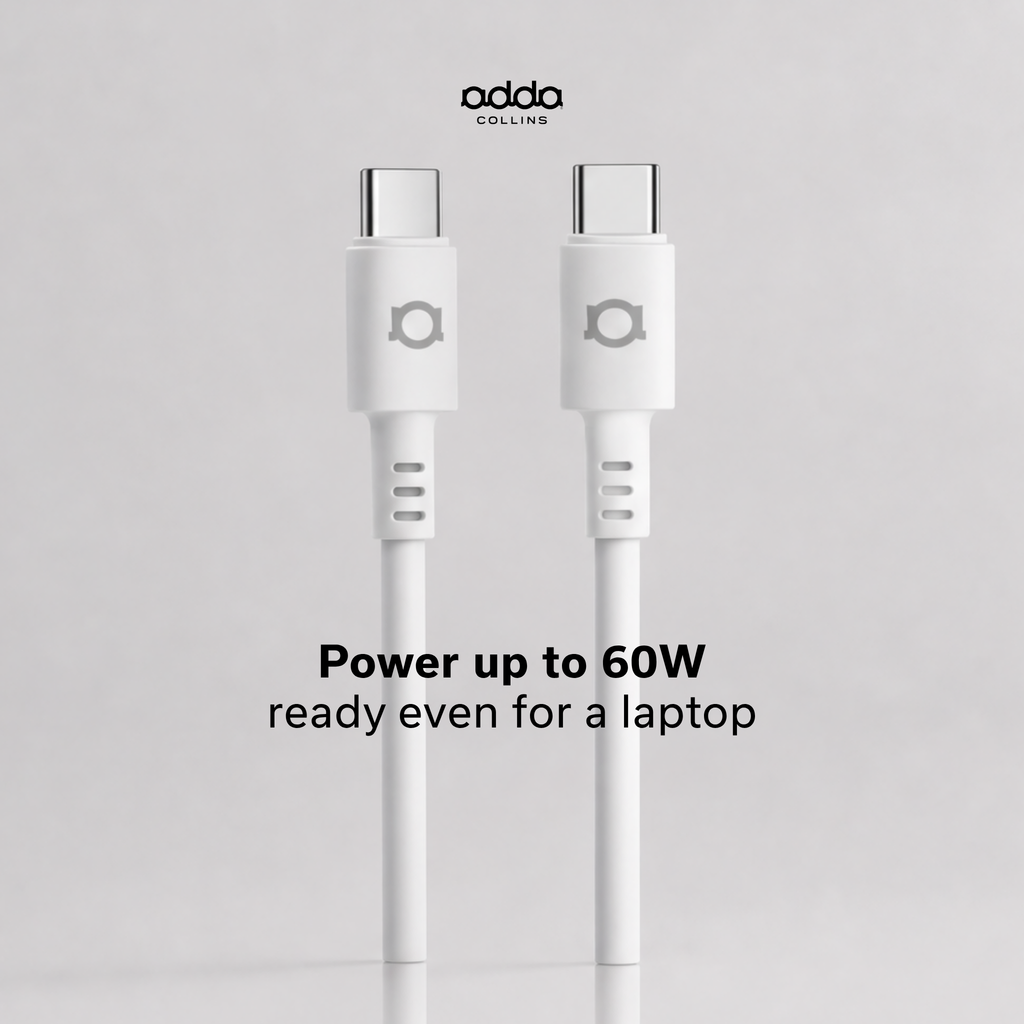 USB-C cable — 60W, white