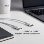 USB-C cable — 60W, white