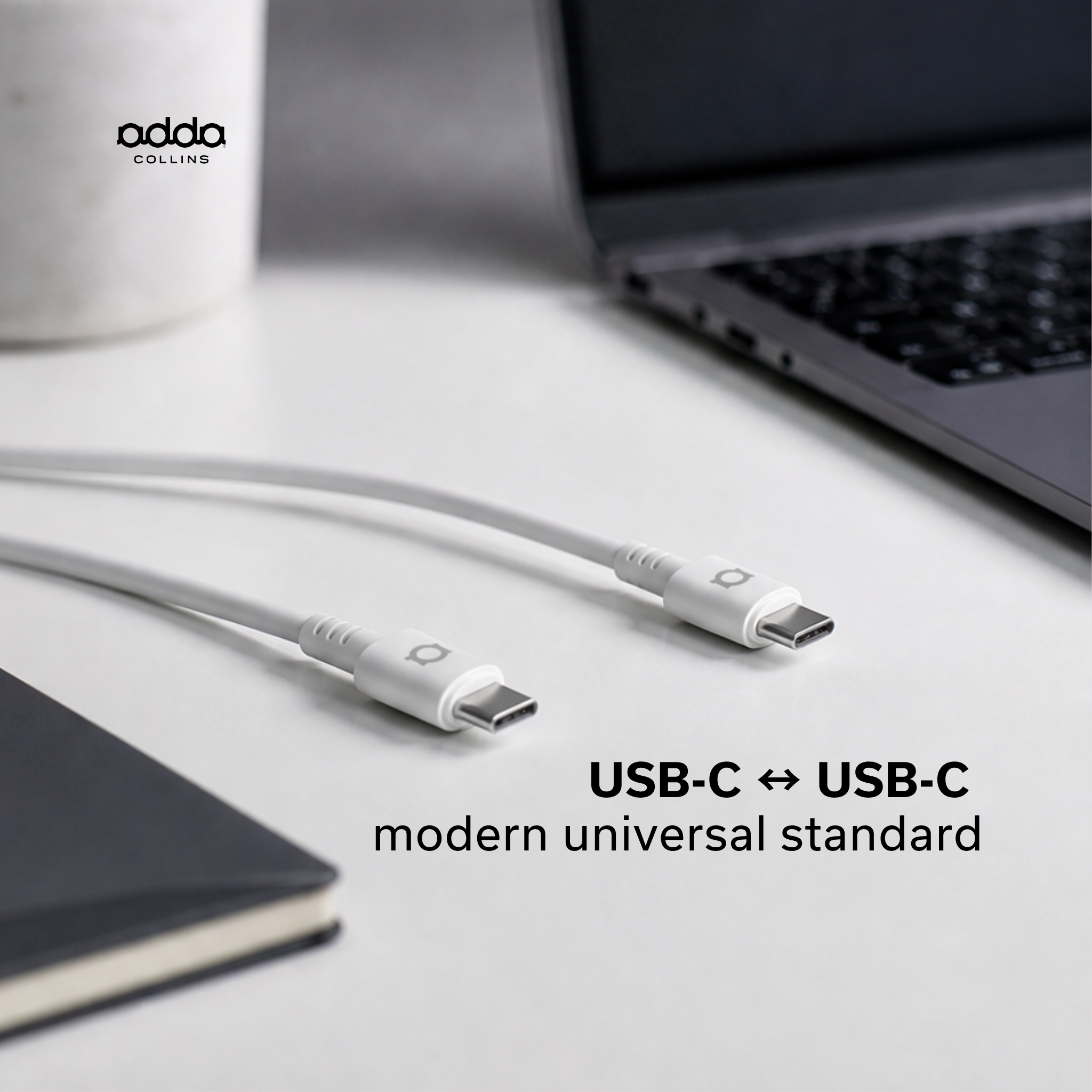 USB-C cable — 60W, white