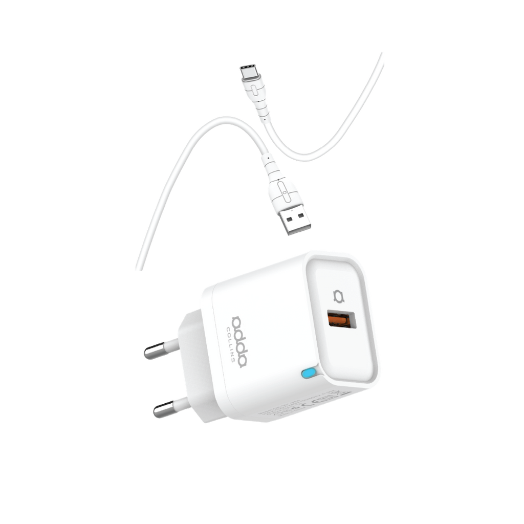 10W wall charger — with USB-C cable