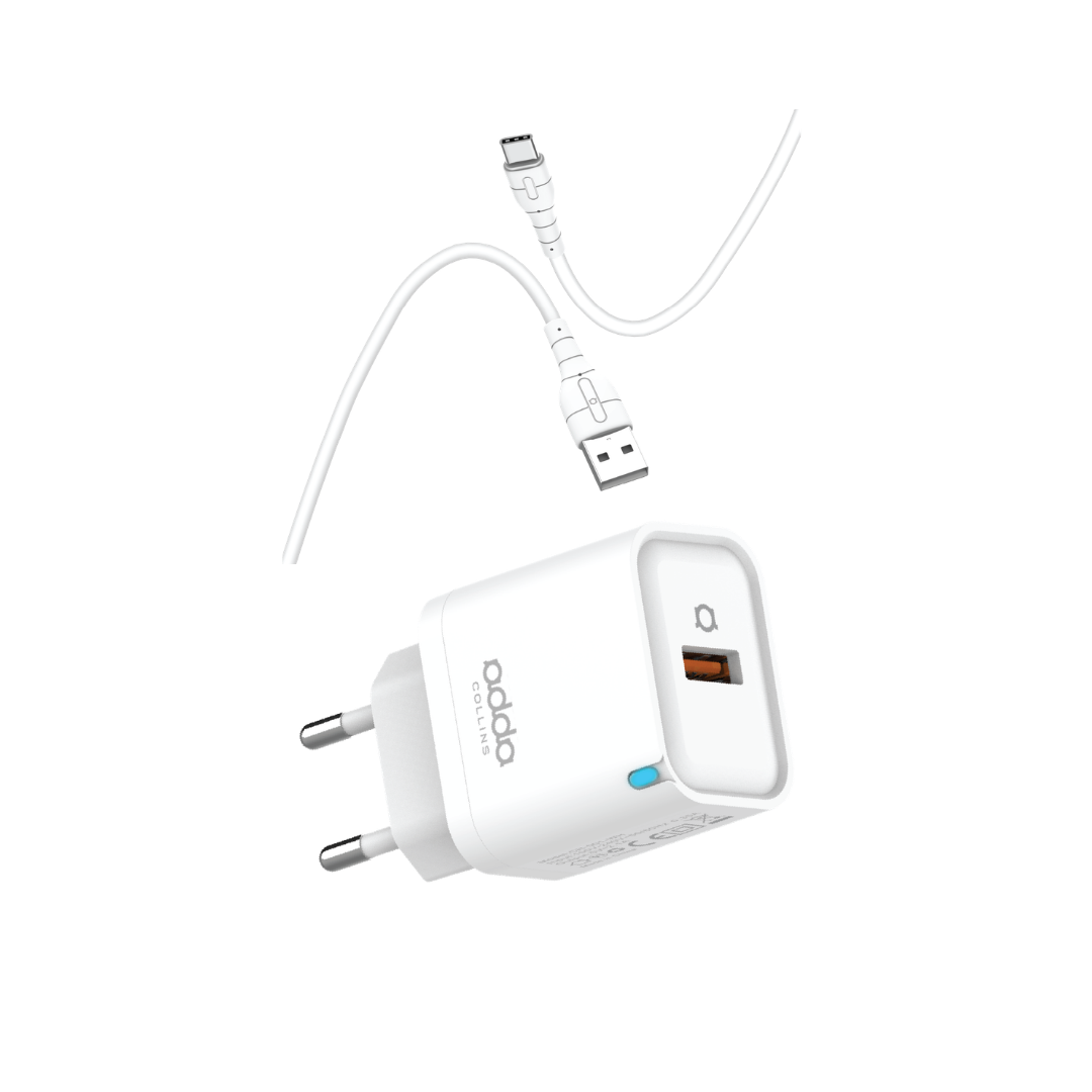 10W wall charger — with USB-C cable