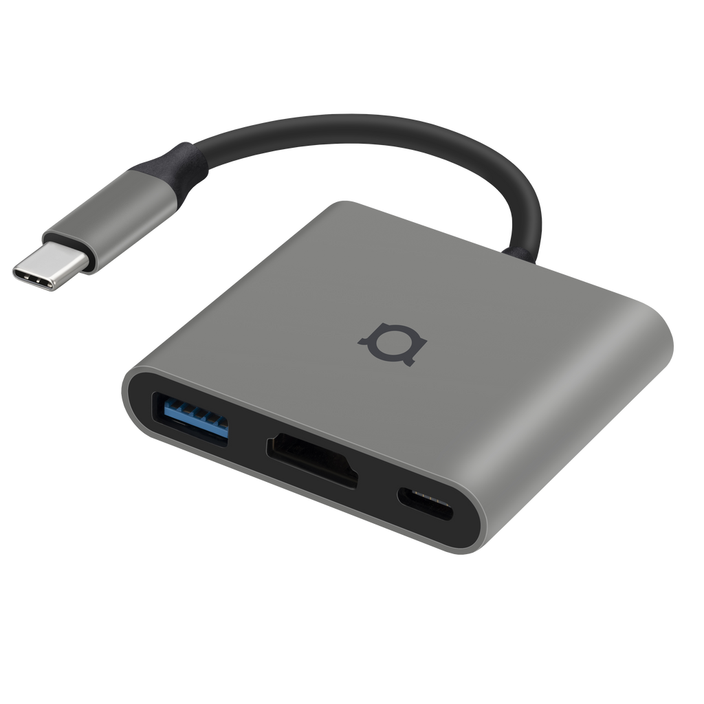 3-in-1 USB-C hub