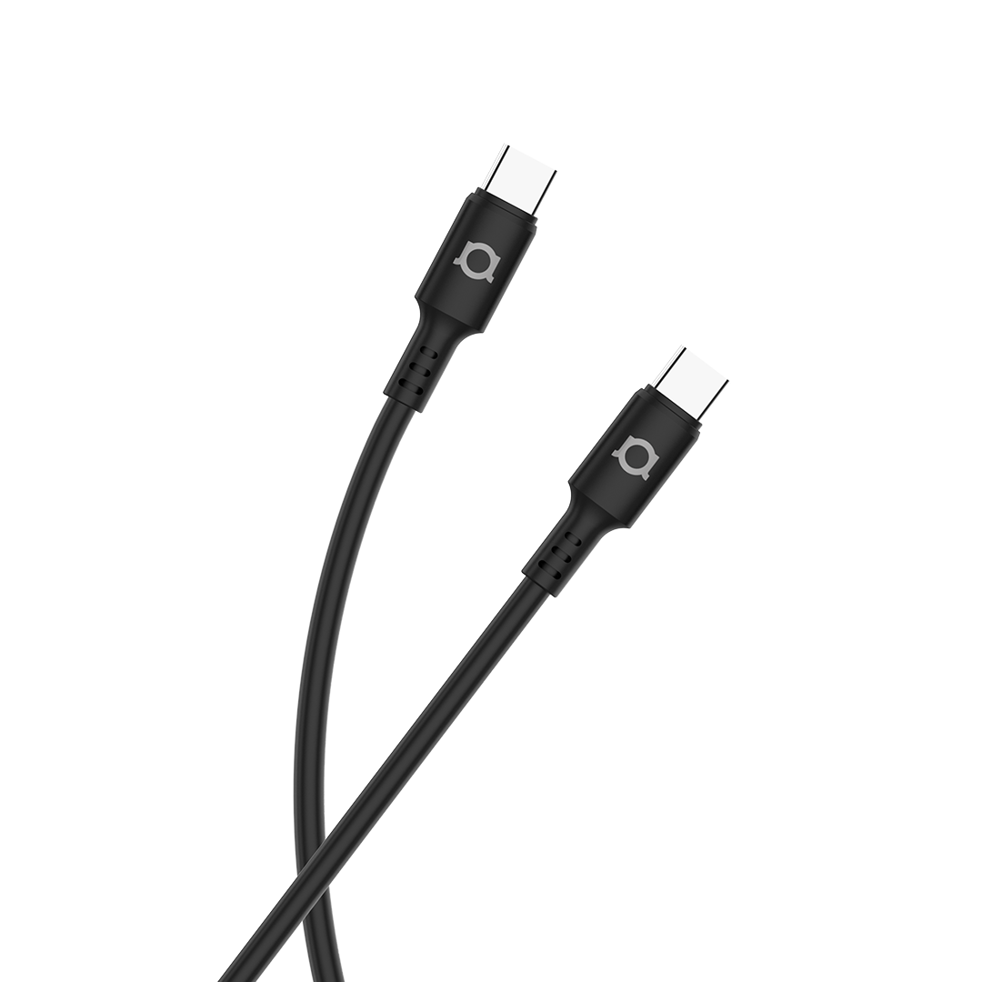 Kabel Adda Collins USB-203-BK, Fusion Charge+Data, Type-C na Type-C, 3.1A, Premium TPE, 1.2m, crna