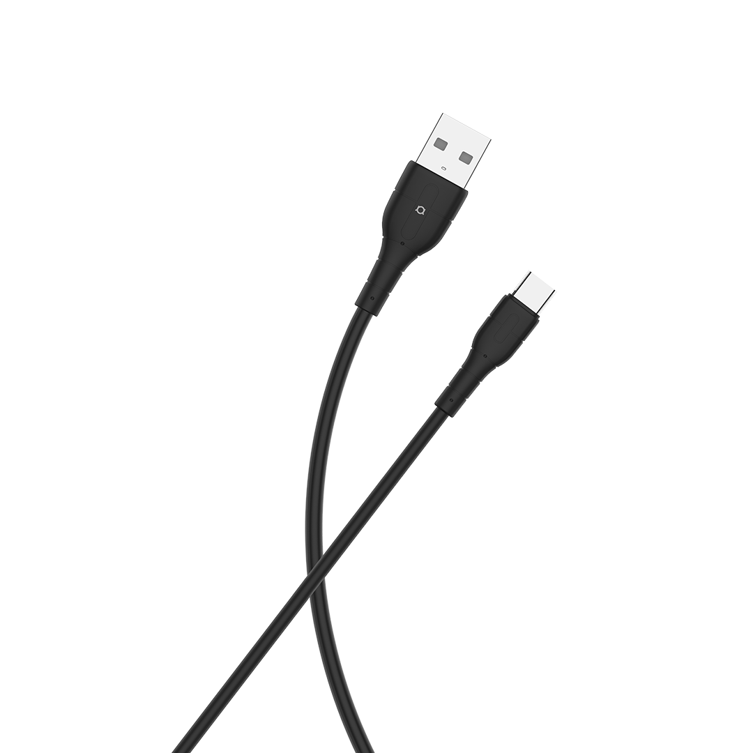 Kabel Adda Collins USB-207-BK, Charge+Data, USB-A na Type-C, 2.1A, 1m, crni