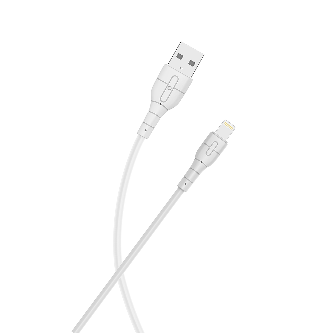 Kabel Adda Collins USB-303-WH, Charge+Data, USB-A na 8Pin, 2.1A,1m, bijeli